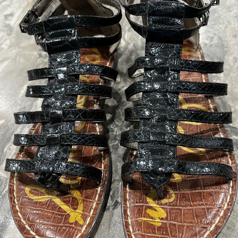 Sam Edelman Black Gladiator sandals womens  size 9